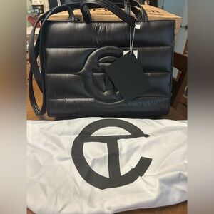 Telfar Black Medium Puff Shopper Bag NWT
